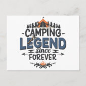 Camping Legend seit ewig Postkarte (Vorderseite)