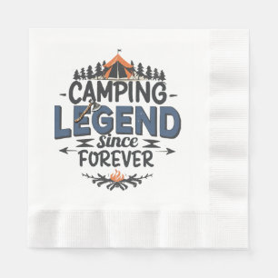 Camping Legend seit ewig Serviette