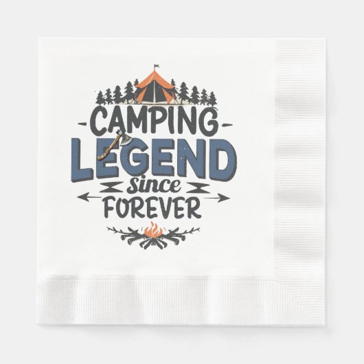 Camping Legend seit ewig Serviette (Vorderseite)