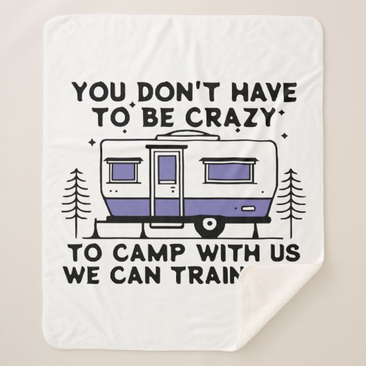 Camping Legend seit ewig Sherpadecke (Vorderseite)