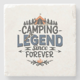 Camping Legend seit ewig Steinuntersetzer