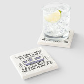 Camping Legend seit ewig Steinuntersetzer (Seitenansicht)