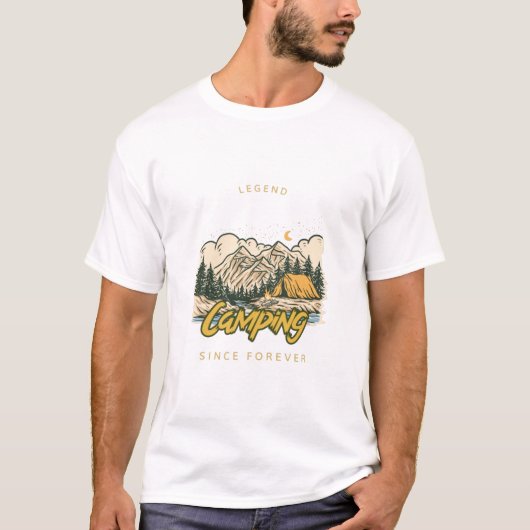 Camping Legend seit ewig T-Shirt (Vorderseite)