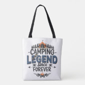 Camping Legend seit ewig Tasche (Rückseite)