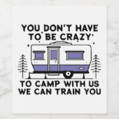 Camping Legend seit ewig Weinetikett (Einzelnes Label)