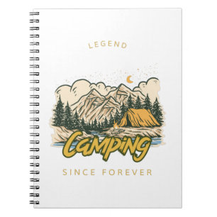 Camping Legend Since Forever Notizblock