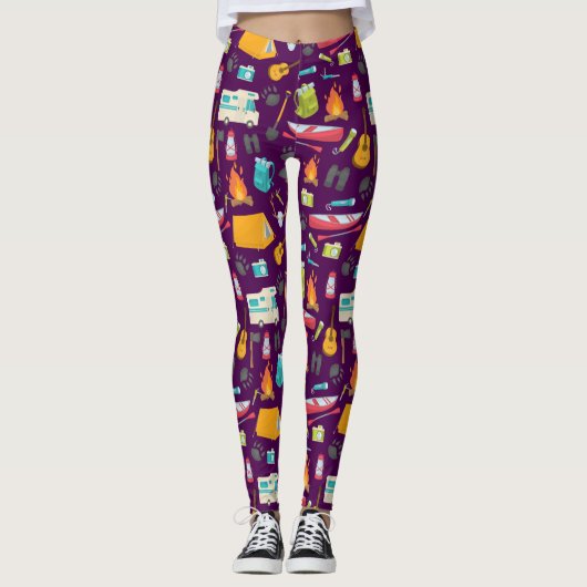 Camping Liebe Leggings (Vorderseite)