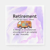 Camping Liebt Altersvorsorge Definition Funny Serviette (Vorderseite)