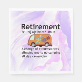 Camping Liebt Altersvorsorge Definition Funny Serviette