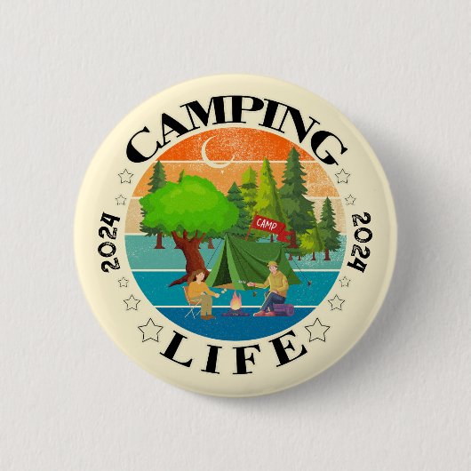 Camping Life Button (Vorderseite)