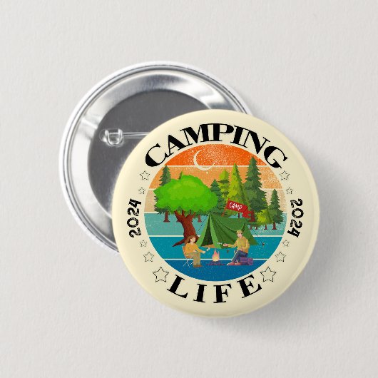 Camping Life Button (Vorne & Hinten)