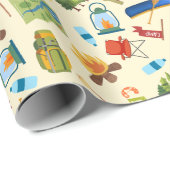 Camping Life Geschenkpapier (Rolleneckpunkt)