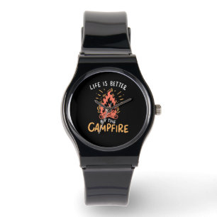 Camping - Life is Better by the Campfire Armbanduhr