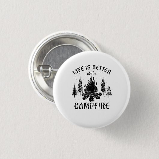 Camping - Life is Better by the Campfire Button (Vorne & Hinten)