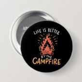 Camping - Life is Better by the Campfire Button (Vorne & Hinten)