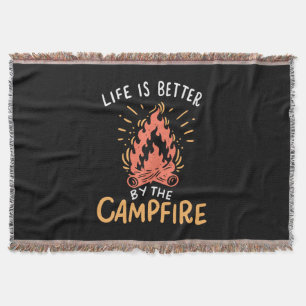 Camping - Life is Better by the Campfire Decke