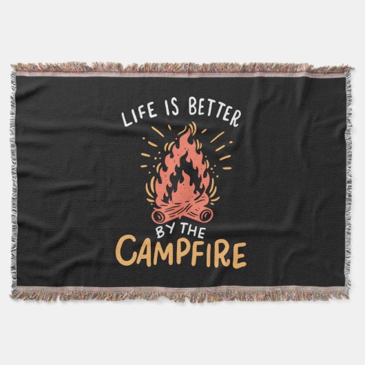 Camping - Life is Better by the Campfire Decke (Vorderseite)