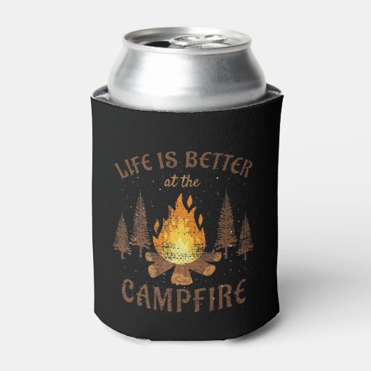 Camping - Life is Better by the Campfire Dosenkühler (Kanne Vorderseite)