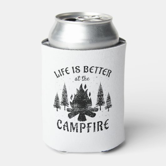 Camping - Life is Better by the Campfire Dosenkühler (Kanne Vorderseite)