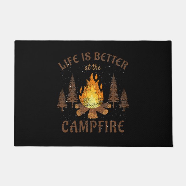 Camping - Life is Better by the Campfire Fußmatte (Vorderseite)