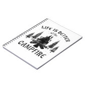 Camping - Life is Better by the Campfire Notizblock (Linke Seite)