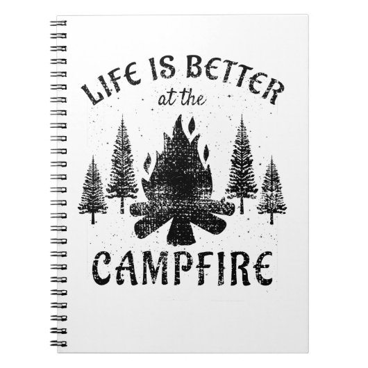 Camping - Life is Better by the Campfire Notizblock (Vorderseite)