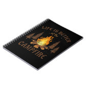 Camping - Life is Better by the Campfire Notizblock (Linke Seite)