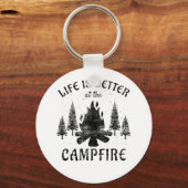 Camping - Life is Better by the Campfire Schlüsselanhänger (Vorderseite)