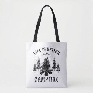 Camping - Life is Better by the Campfire Tasche