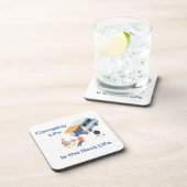 Camping Life is the Best Life on a  Getränkeuntersetzer (Rechte Seite)