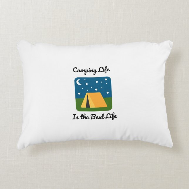 Camping Life ist das beste Leben Dekokissen (Vorderseite)
