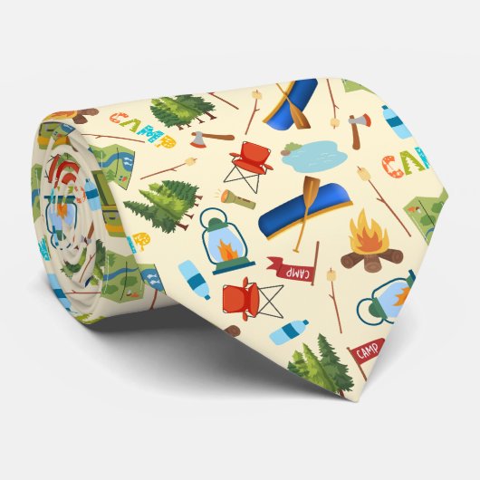 Camping Life Krawatte (Gerollt)