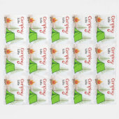 Camping Life Large Fleece Blanket (Vorderseite (Horizontal))