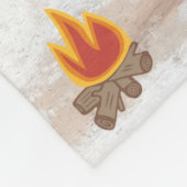 Camping Life Large Fleece Blanket (Ecke)