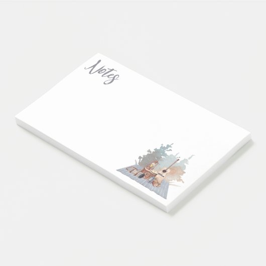 Camping Life Outdoor Adventure Post-it Klebezettel (angewinkelt)