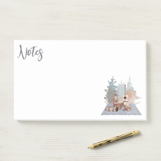 Camping Life Outdoor Adventure Post-it Klebezettel (Auf Schreibtisch)