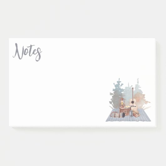 Camping Life Outdoor Adventure Post-it Klebezettel (Vorderseite)