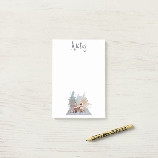 Camping Life Outdoor Adventure Post-it Klebezettel (Auf Schreibtisch)