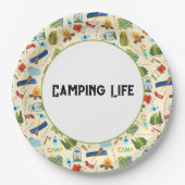 Camping Life Pappteller (Vorderseite)