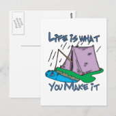 Camping Life Postkarte (Vorne/Hinten)