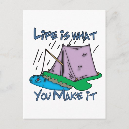 Camping Life Postkarte (Vorderseite)