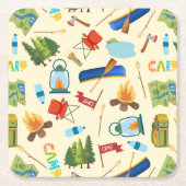 Camping Life Rechteckiger Pappuntersetzer (Vorderseite)