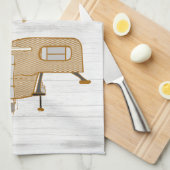 Camping Life Sprichwort 5th Wheel RV Camper Geschirrtuch (Viertel Falte)