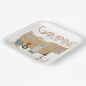 Camping Life Sprichwort 5th Wheel RV Camper Pappteller (Gewinkelt)