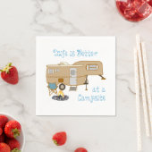 Camping Life Sprichwort 5th Wheel RV Camper Serviette (Beispiel)