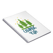 Camping Life Typografie Notizblock (Rechte Seite)