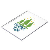 Camping Life Typografie Notizblock (Linke Seite)