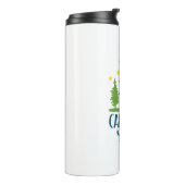 Camping Life Typografie Thermosbecher (Nach links gedreht)