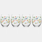 Camping Life Weinglas Ohne Stiel (Vorderseite)