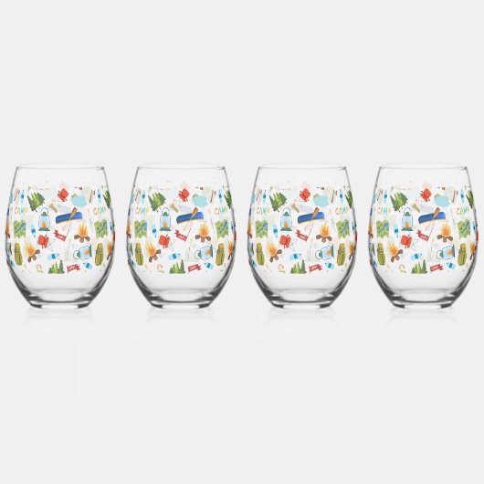 Camping Life Weinglas Ohne Stiel (Hinten)